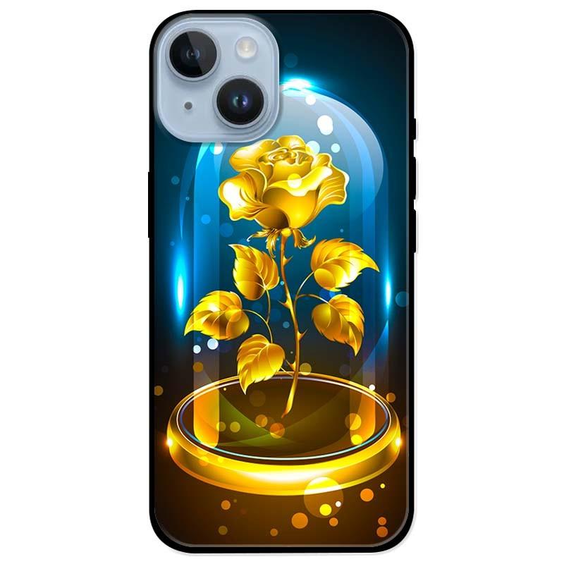 Ốp lưng dành cho Iphone 14 - Iphone 14 Plus - Iphone 14 Pro - Iphone 14 Pro Max - Hoa Hồng Vàng