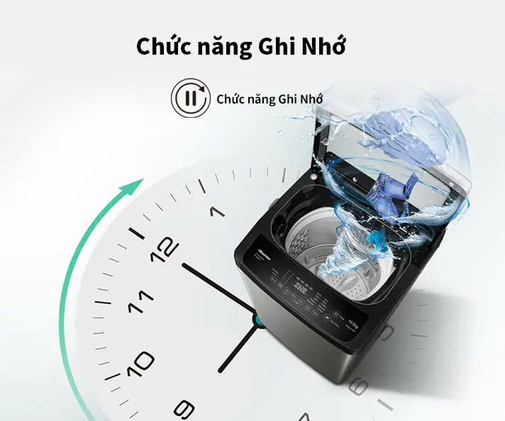 Máy giặt Hisense cửa trên WTZQ1015UT 10.5kg bộ lọc xơ vải kép, bảo hành 3 năm - HÀNG CHÍNH HÃNG