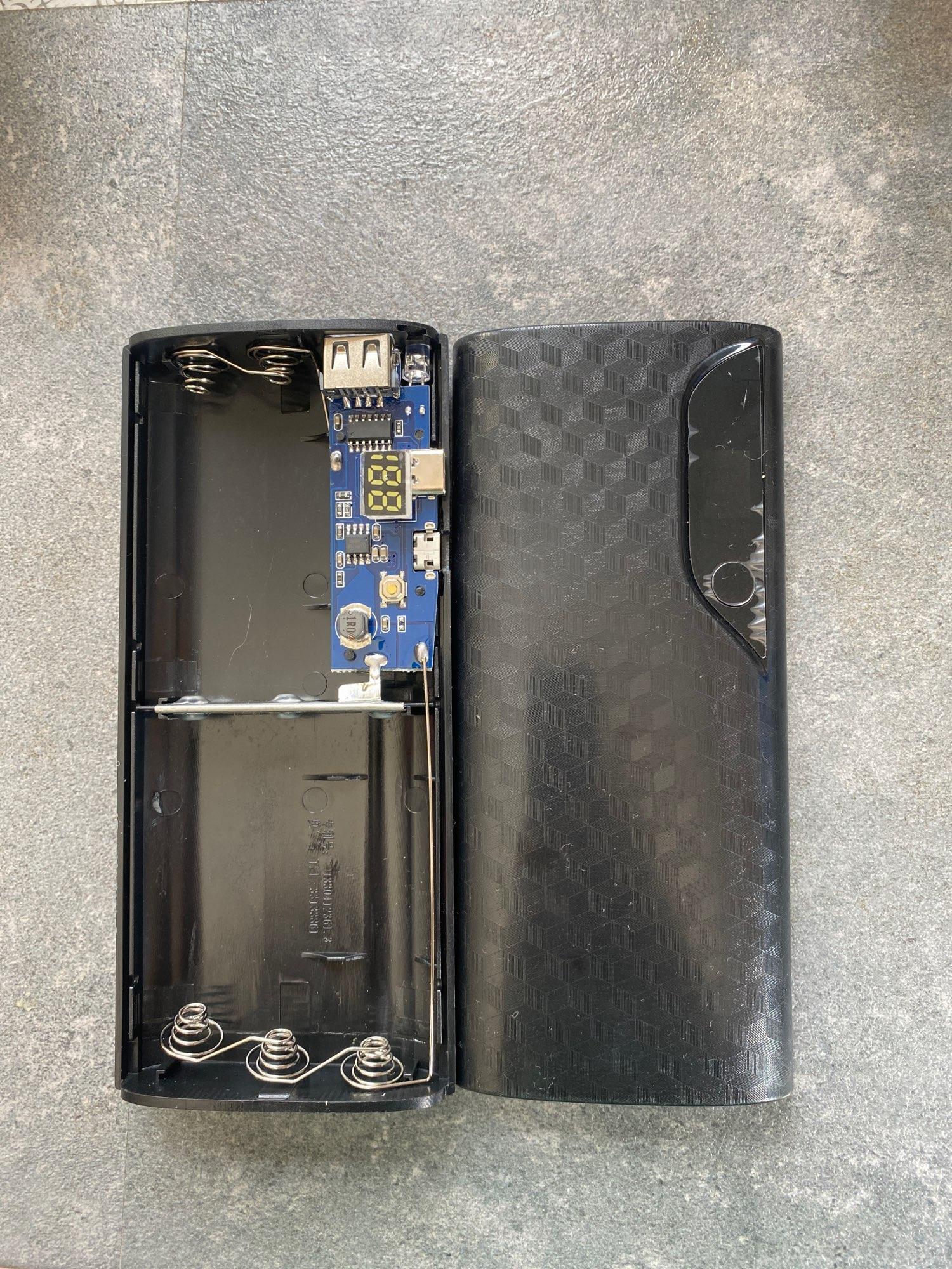 5x18650 Power Bank Box Portable 5V Dual USB Sạc điện thoại di động Hộp đựng pin DIY Shell 18650 Hộp sạc có đèn LED Màu sắc: B- Xanh dương