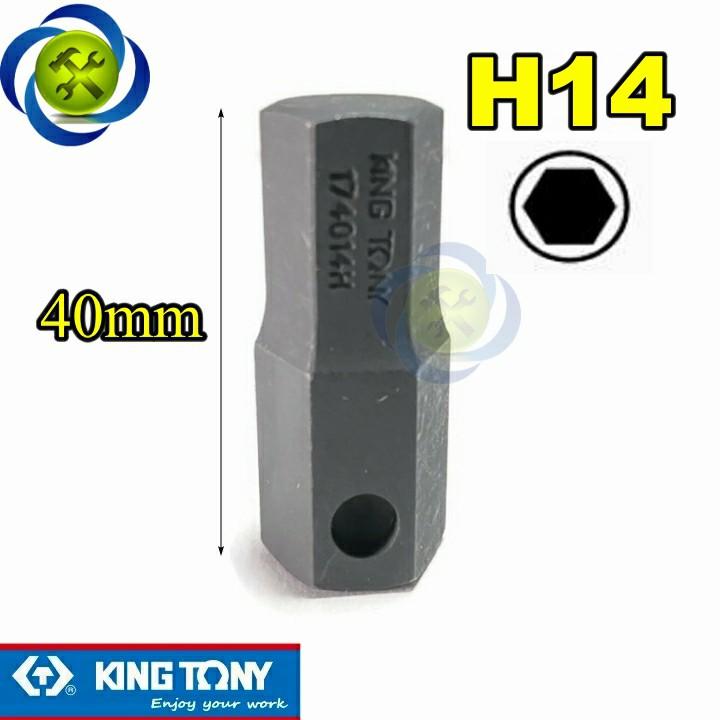 Mũi lục giác 14mm Kingtony 174014H loại gắn tuýp 3/4 609616M