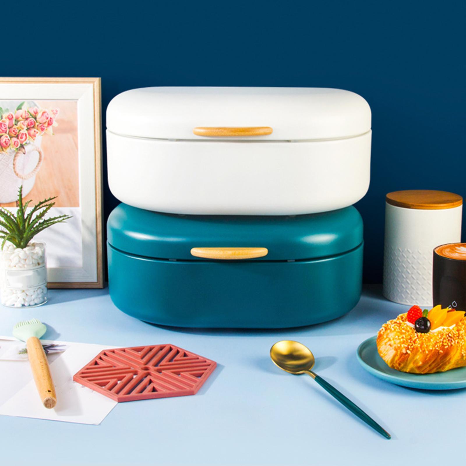 Multifunction Bread Box with Lid Save  Food Oat Nuts Canisters Box