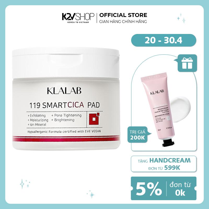 Bông Thấm Khoáng KLALAB 119 Smart Cica Pad 220ml - K2V Shop