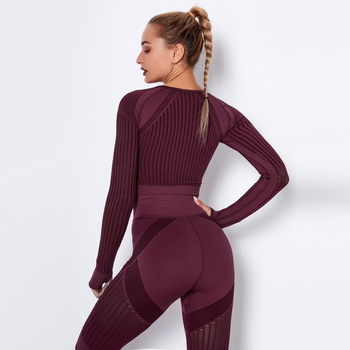 Áo Ngực Thể Thao Cao Cấp Co Giãn Thoáng Khí Đầu Tập Thể Hình Cao Cấp Quần Legging Tập Yoga Quần Tập Gym Liền Mạch Chắc Chắn Quần Legging Thể Thao Hàng Đầu