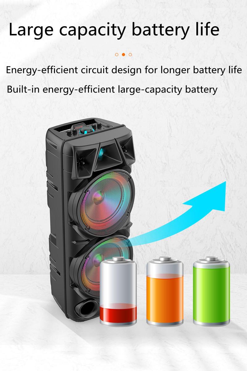 Loa Bluetooth không dây công suất cao di động loa 8 inch di động ngoài trời