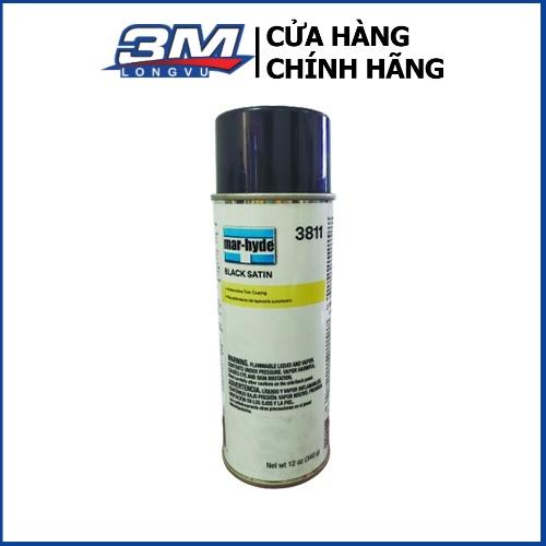 Phục Hồi Làm Mới Nhựa, Kim Loại Màu Đen 3M 3811 Mar-Hyde Black Satin Dạng Bình Xịt - 3M Long Vu