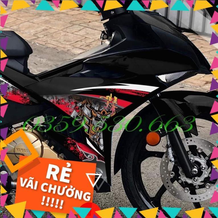 Tem rời Samurai đỏ cho Exciter 150 đen