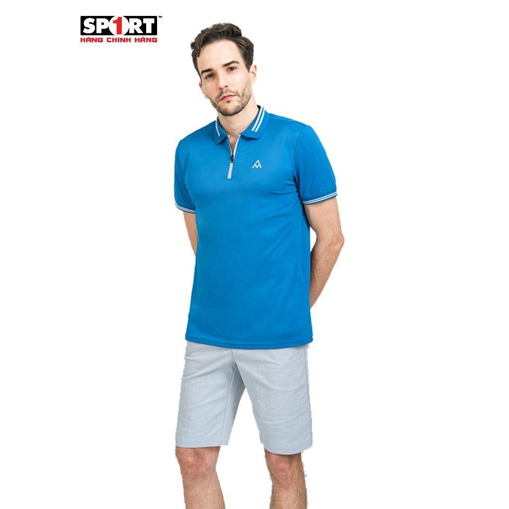 Áo Polo Nam AM MP029 Ngắn Tay Có Cổ Phối 2 Màu Tương Phản Chất Liệu Vải Nhẹ Thấm Hút Mồ Hôi