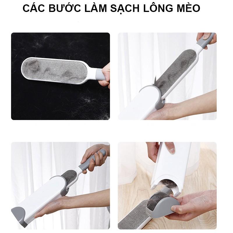 Cây lăn lông mèo PKCM05 hút lông cực nhanh làm sạch lông dính quần áo ,đệm,ga giường tiện lợi hàng dày 33x8 cm