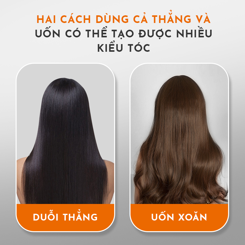 Máy ép tóc đa năng 3in1 GAABOR GHC-N35A1 duỗi tóc, làm xoăn, uốn cụp, bề mặt gốm sứ bảo vệ tóc khỏi hư tổn - Hàng chính hãng