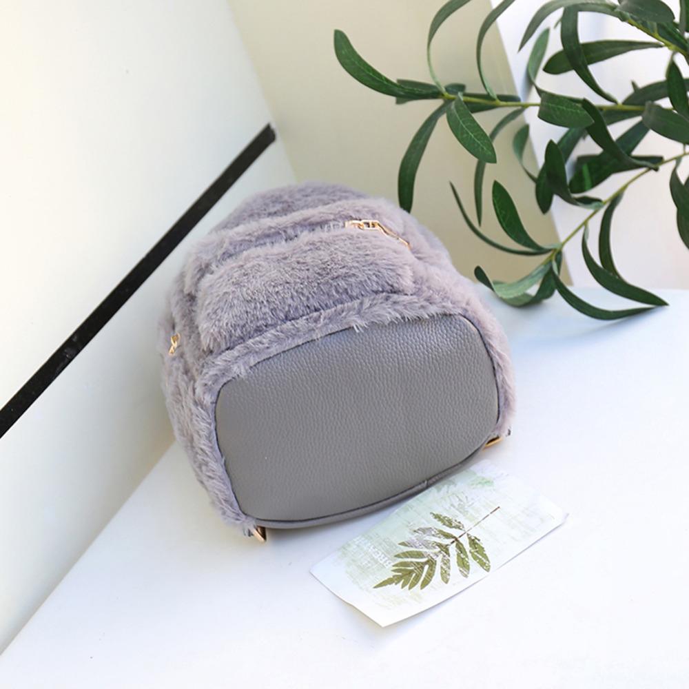 Trẻ Em Học Sang Trọng Lông Thú Giả Mini Tai Thỏ Trẻ Em Ba Lô Cô Gái Trẻ Em Học Mẫu Giáo Đeo Vai Mini Lưng