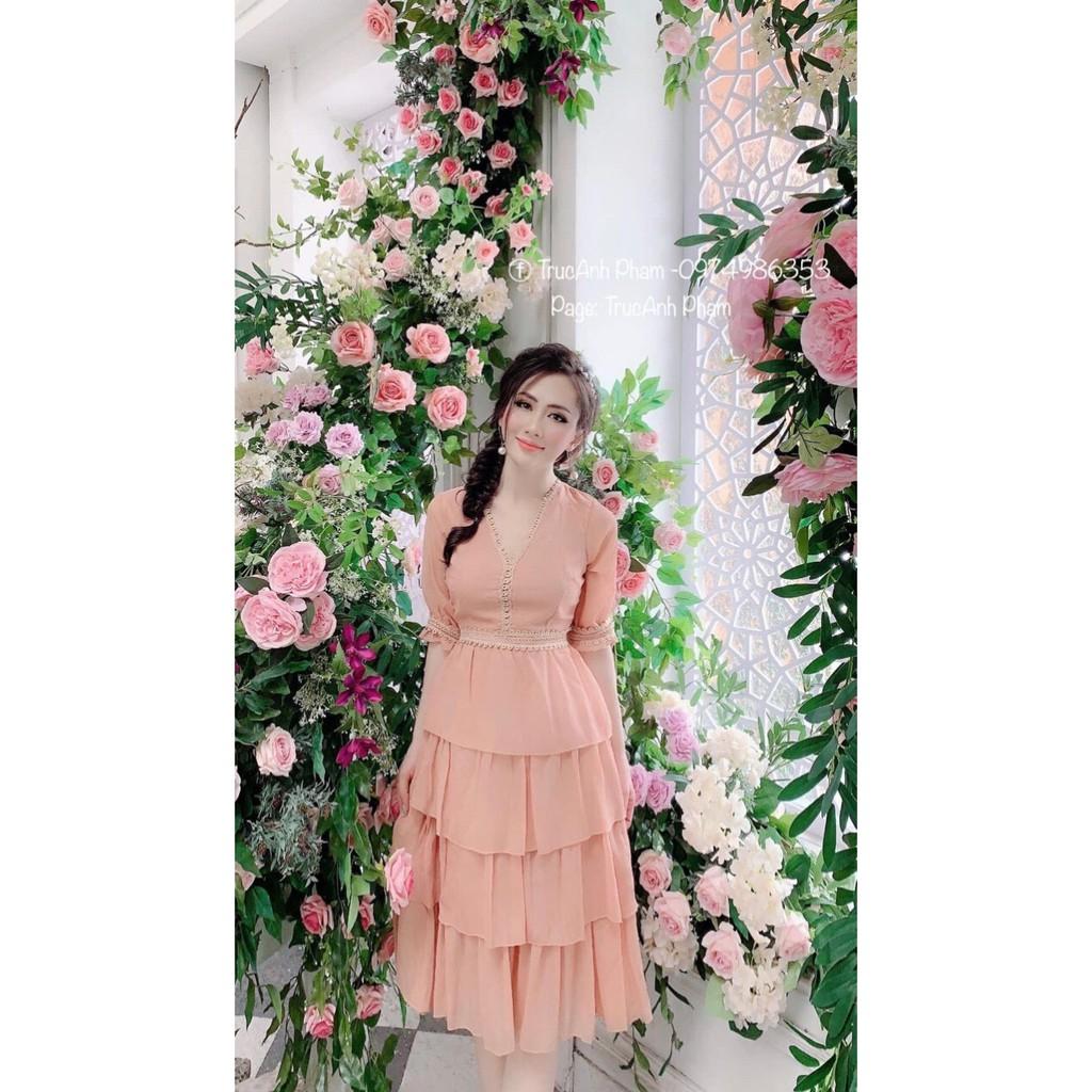 ĐẦM VOAN TẦNG TAY LỠ PHONG CÁCH TIỂU THƯ NHẸ NHÀNG NỮ TÍNH HÓT NHẤT 2019