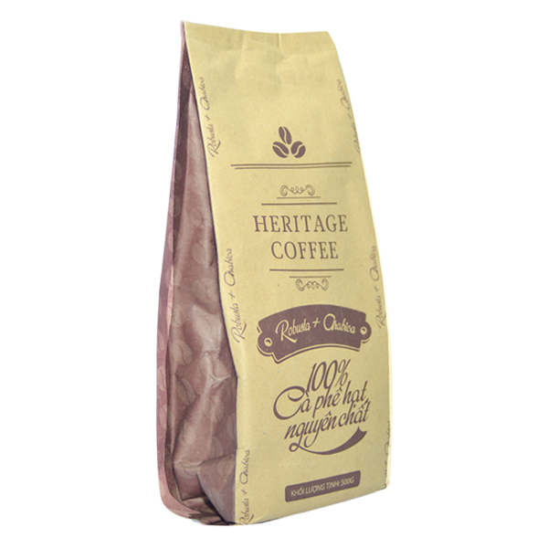 Cà Phê Hạt Arabica + Robusta Rang Xay Heritage Coffee