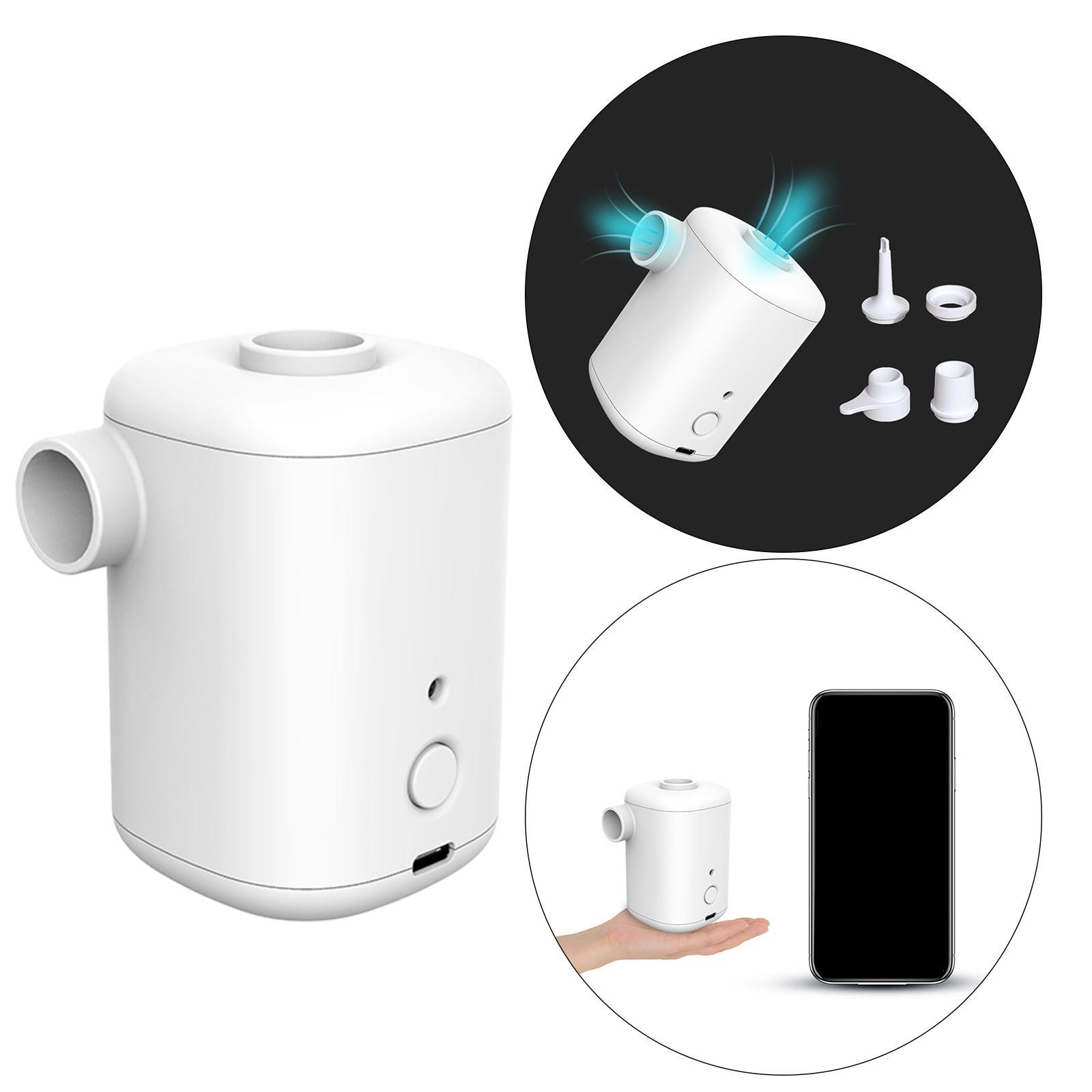 Electric Air Pump, Portable Air Pump for Inflatables, Rechargeable Air Mattress Pump, Battery Powerd Air Pump for Inflatable Toy, Swimming Pool