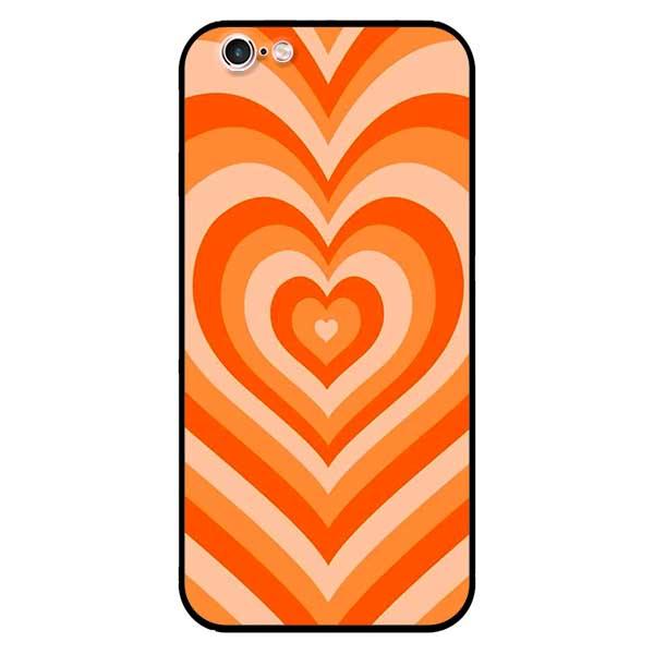 Ốp lưng dành cho iPhone 6 / 6s / 7 / 8 / 7 Plus / 8 Plus / SE 2020 - Tim Cầu Vồng Cam