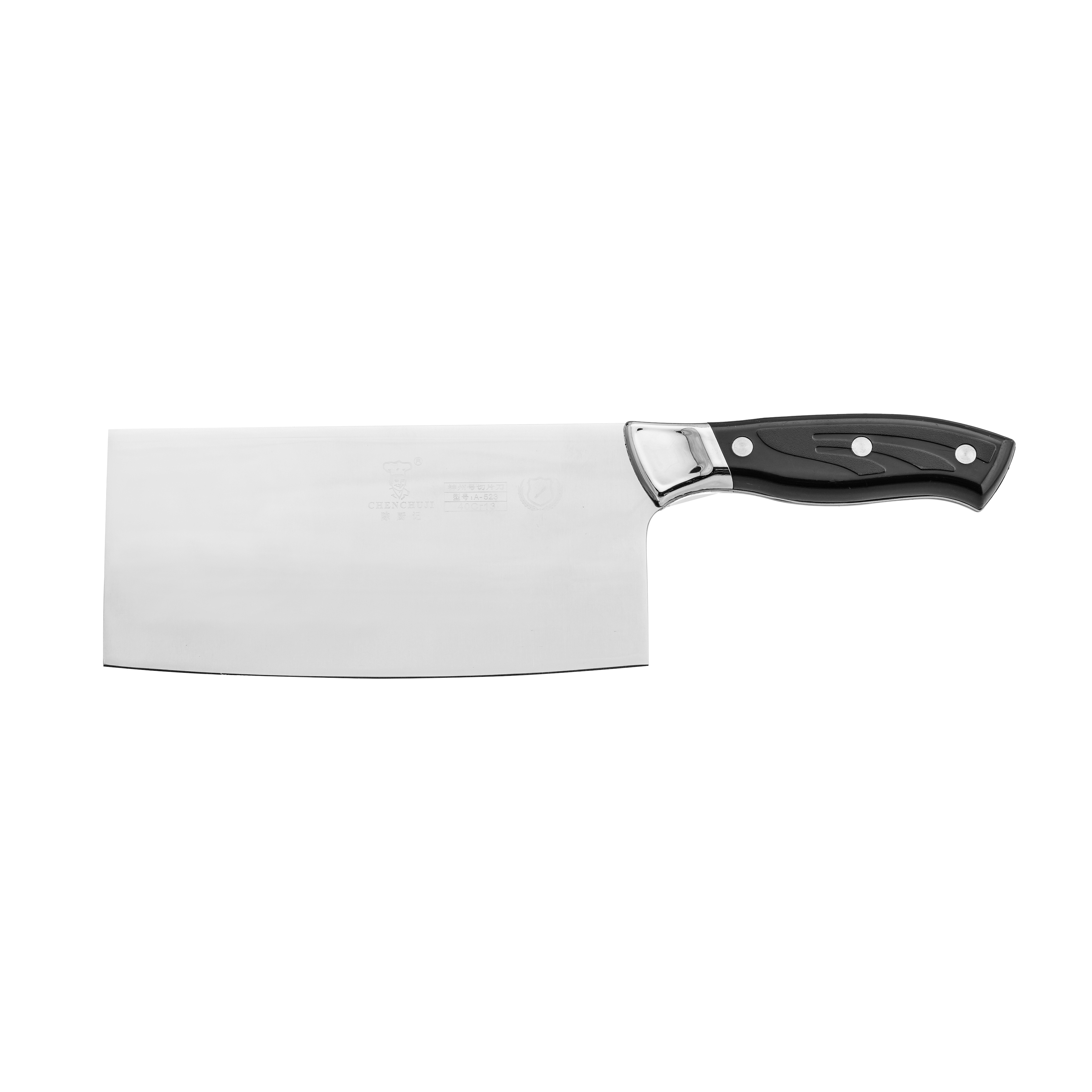 Dao chặt Chinese Cleaver tay cầm nhựa màu đen, dao chặt chuyên dụng cao cấp 308*90mm