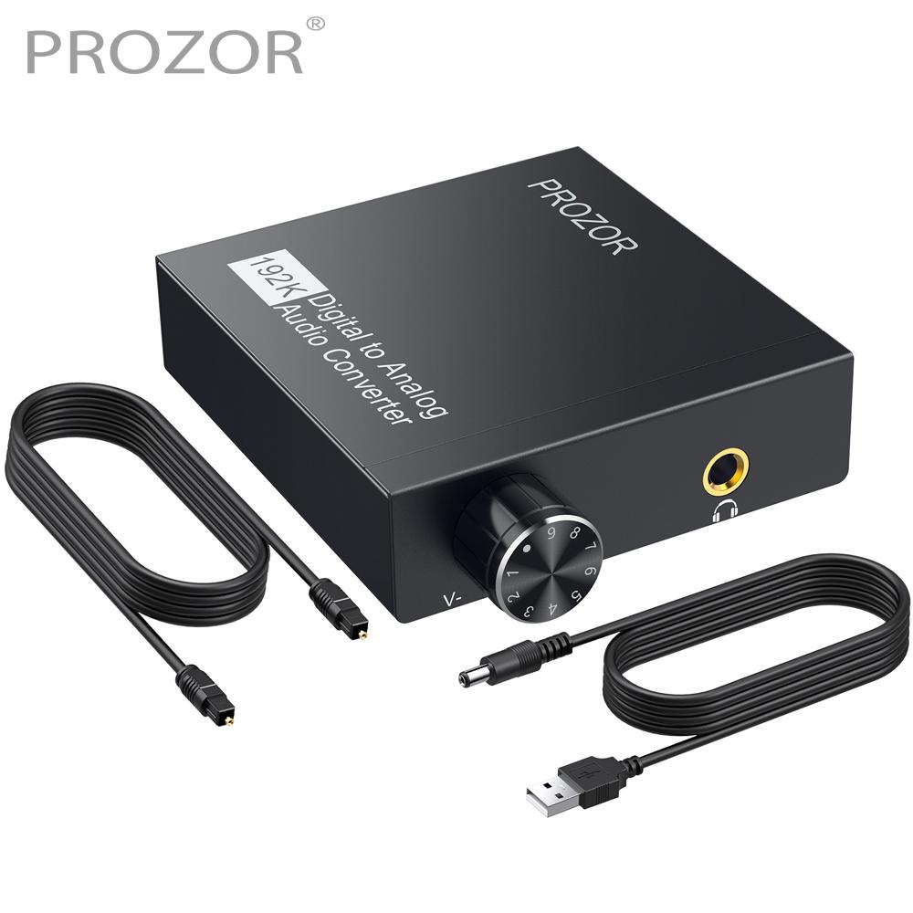 Prozor 192kHz Hifi DAC SPDIF đến 3,5mm kỹ thuật số sang tương tự