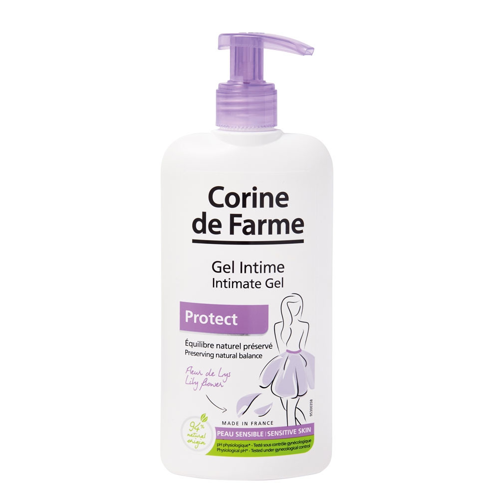 Gel vệ sinh phụ nữ giúp làm sạch, dưỡng ẩm CORINE DE FARME Intimate Gel 250ml