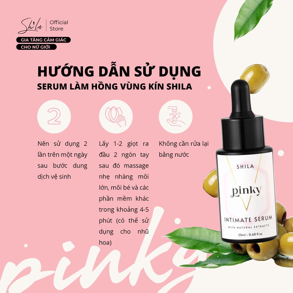 Bộ 3 chăm sóc vùng kín Shila (Shila Intimate Toner Hottie, Shila Intimate Cleanser Hottie, Shila Serum Pinky)