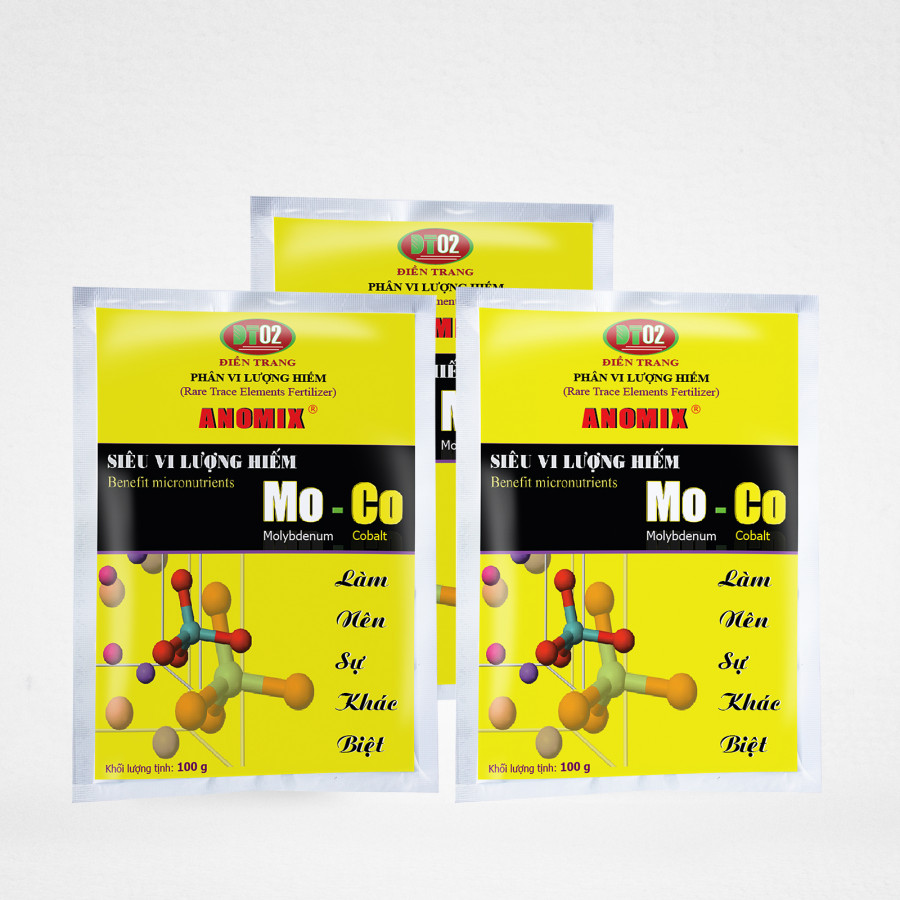 Combo 3 gói Phân Siêu Vi Lượng Hiếm ĐIỀN TRANG Mo-Co 100g