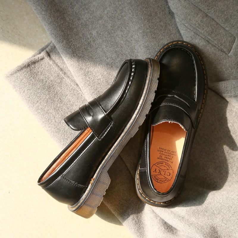 Giày loafer lười Harajuku phong cách Nhật