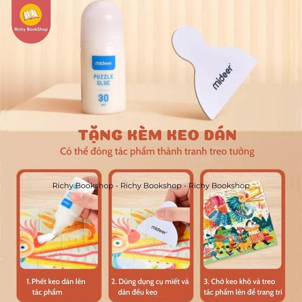 Đồ Chơi Xếp Hình Nghệ Thuật Quốc Tế Siêu Cấp Cho Bé Từ 3+ Tuổi - Mideer International Artist Premium Puzzle