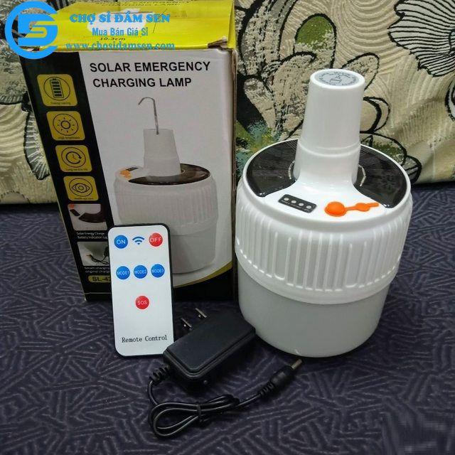 Đèn tích điện 100W 24 Led Sạc tích điện thông minh, đèn sạc năng lượng mặt trời