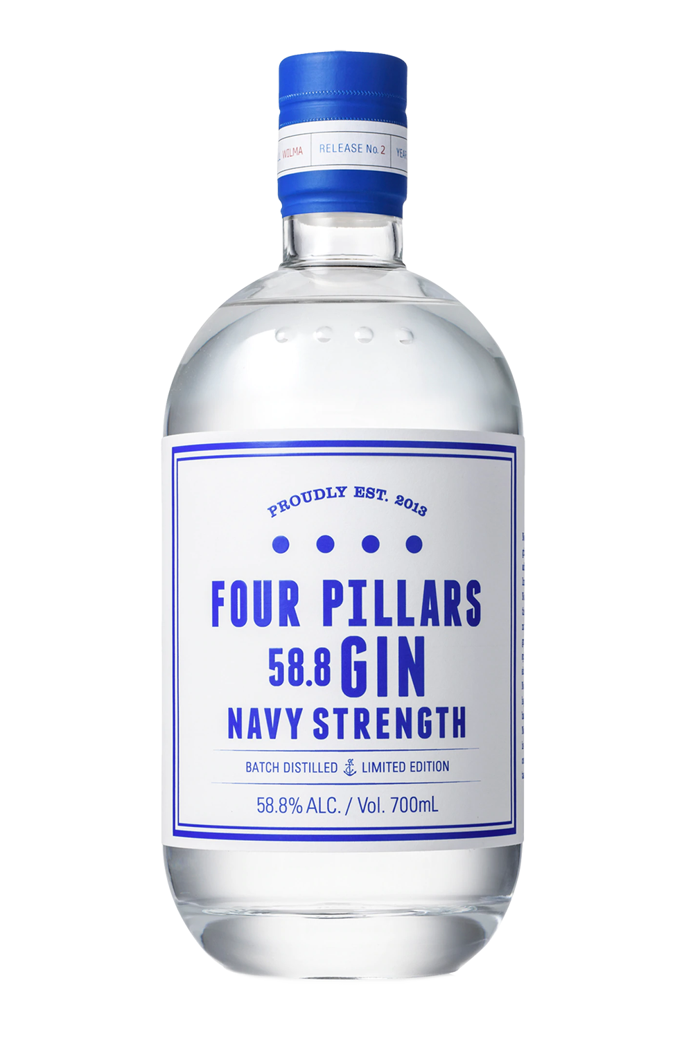 Rượu Four Pillars Navy Strength Gin 58.8% 1x0.7L