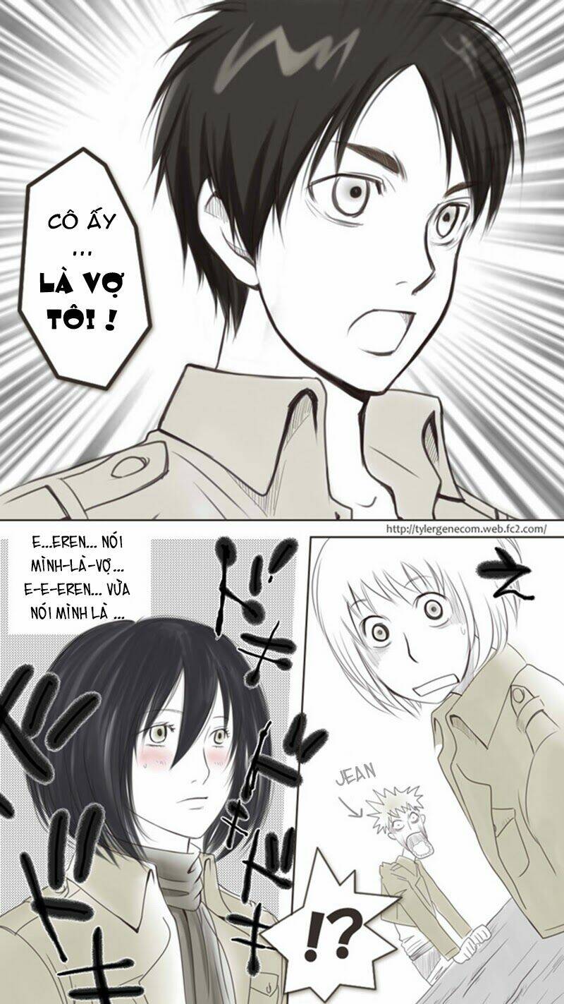 tấn công người khổng lồ - doujinshi eren x mikasa chapter 22 4