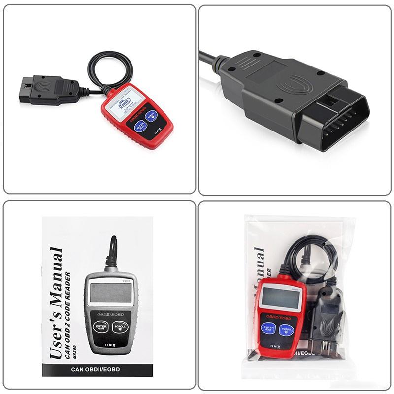 Đầu đọc mã ô tô Máy quét mã OBD2 cho ô tô Công cụ chẩn đoán MS309 Cầm tay