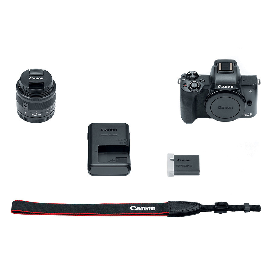 Máy Ảnh Canon M50 Kit 15-45mm IS STM (Hàng Chính Hãng) - Tặng Thẻ 16GB + Túi Máy + Tấm Dán LCD