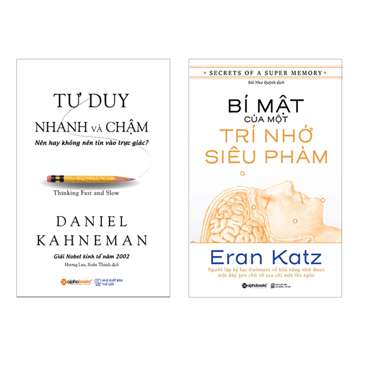 Trạm Đọc Official Combo Tư Duy Nhanh Và Chậm Bí Mật Của Một Trí Nhớ Siêu Phàm - Tb Mới Nhất