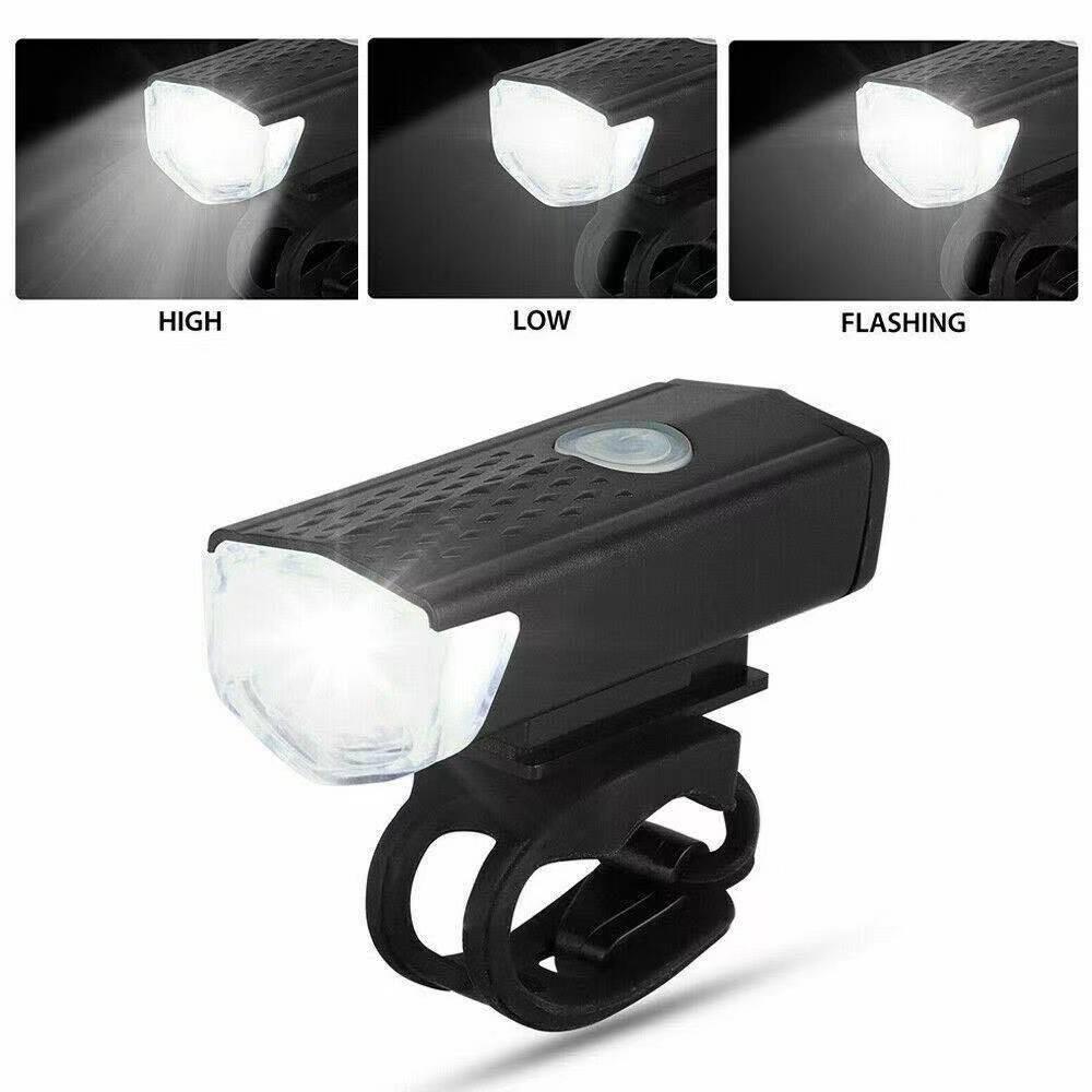 Bộ Đèn Pha LED Sạc USB Cho Xe Đạp Leo Núi