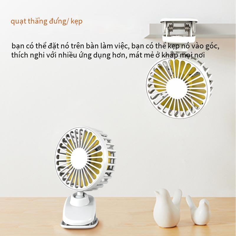 Khuyến mại Kệ mini Quạt USB Máy tính để bàn Văn phòng Ký túc xá Xoay 360 ° Ba bánh răng Tắt tiếng Gió mạnh Logo Quà tặng