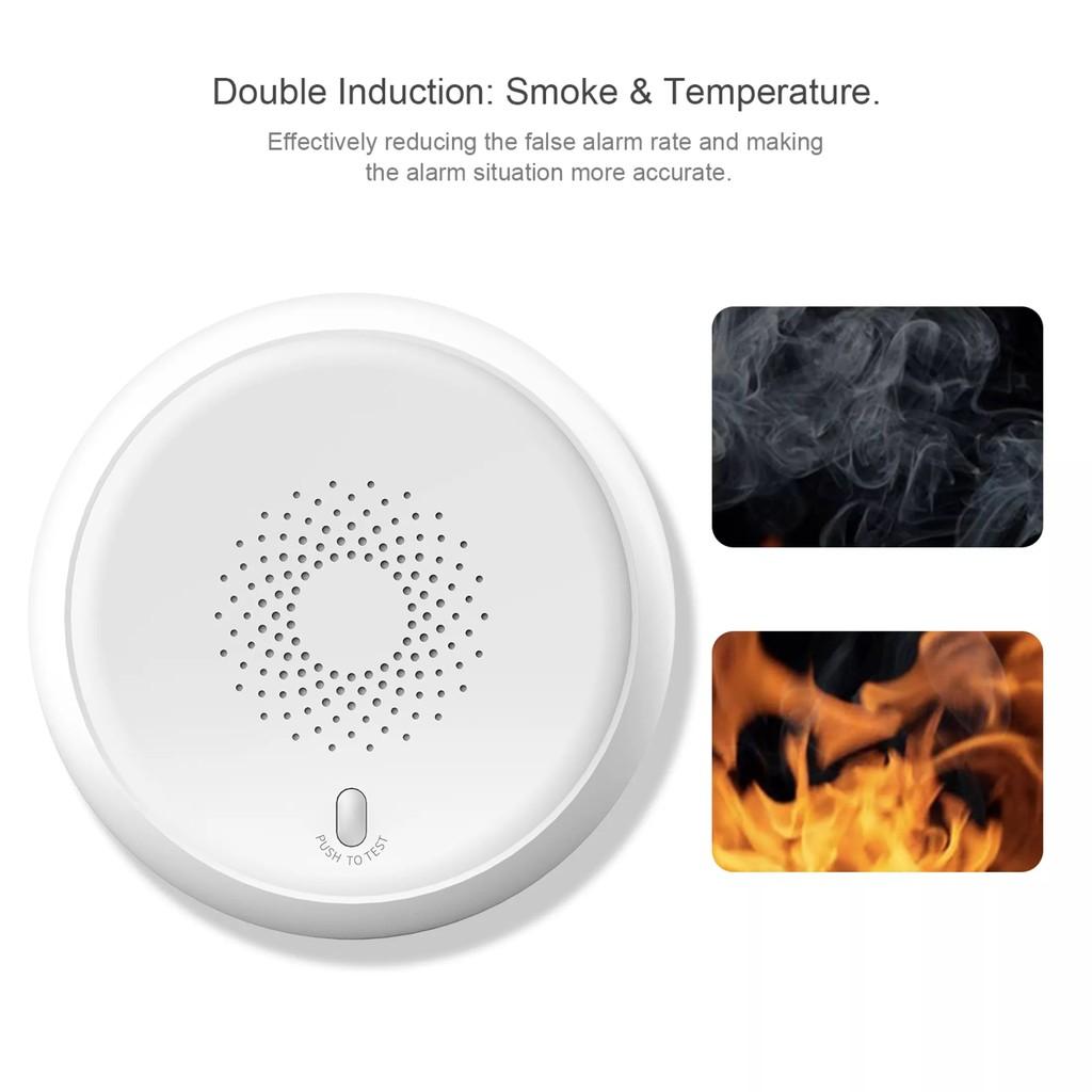 Thiết Bị Báo Cháy - Cảm Biến Khói ZigBee - Cảm Biến Báo Động Gia Đình Thông Minh hệ Tuya/Smart Life - ZigBee-SS01
