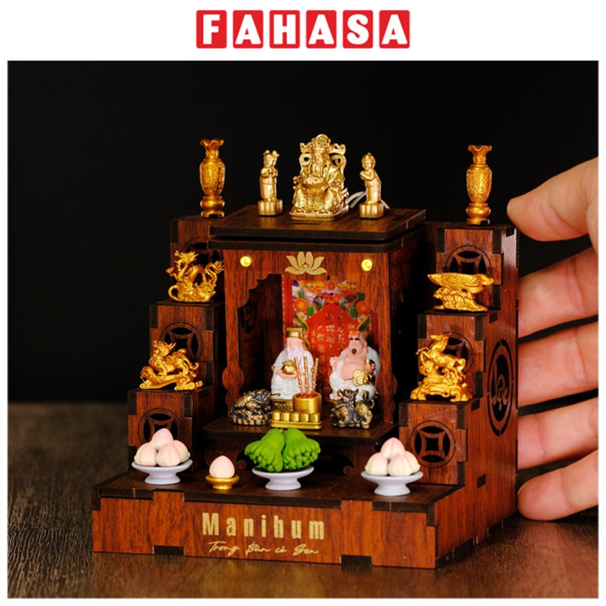 Phụ Kiện Bàn Thờ Mâm Quả Phật Thủ Và Đào Tiên - Phúc Tụ Đầy Tay - Thọ Dài Trăm Tuổi - Manihum BTLPK-04