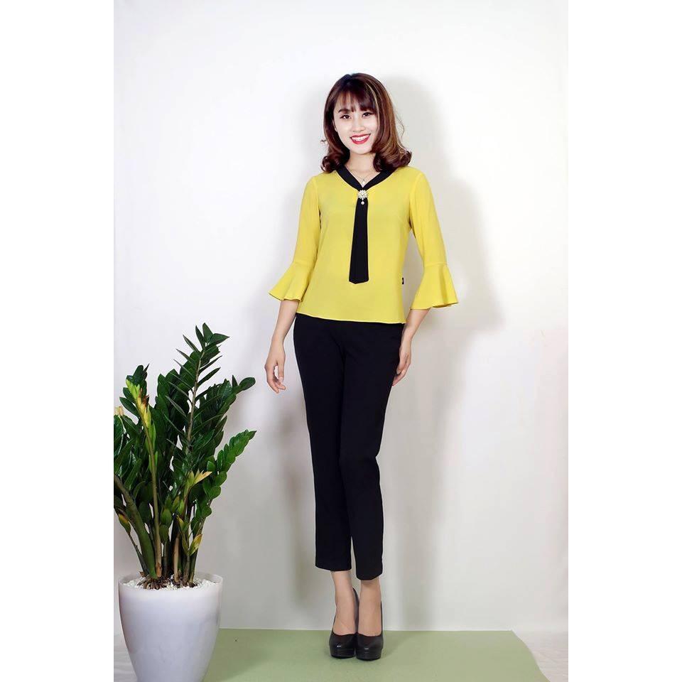 HOT Áo sơ mi thắt nơ cổ thời trang SM10
