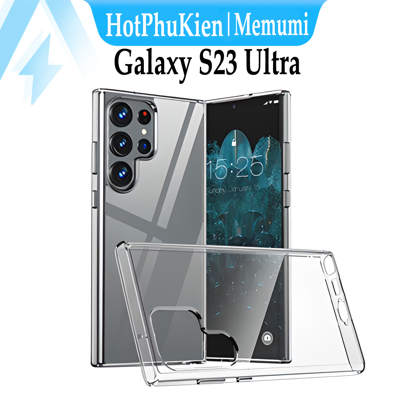 Ốp lưng siêu mỏng 0.65mm cho Samsung Galaxy S23 Ultra hiệu Memumi Clear Case (thiết kế với độ trong tuyệt đối, không bị ố vàng theo thời gian, hỗ trợ tản nhiệt siêu tốt) - Hàng nhập khẩu