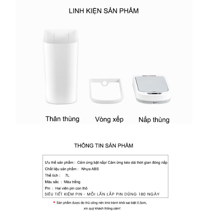 Thùng rác cảm ứng tự động cho ô tô gia đình CAO CẤP NINESTARS - Best Seller Tony