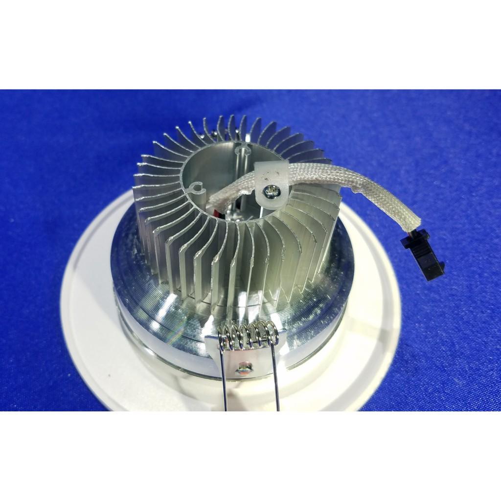 Đèn Led âm trần viền bạc3 chế độ màu -