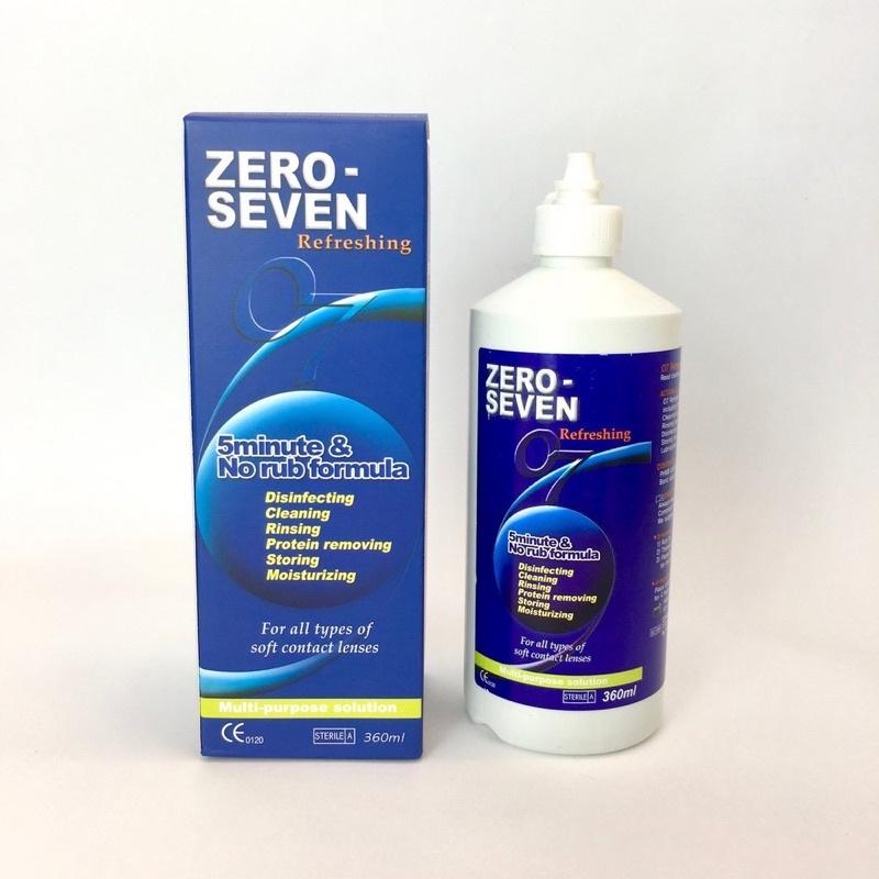 Nước ngâm lens Zero Seven Cao Cấp 360ml - m Kính Áp Tròng FAIRY SHOP CONTACT LENS