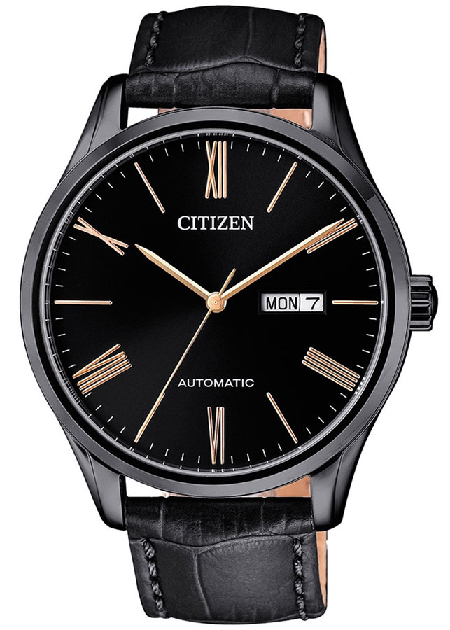 Đồng Hồ Nam Citizen Dây Da NH8365-19F - Mặt Đen