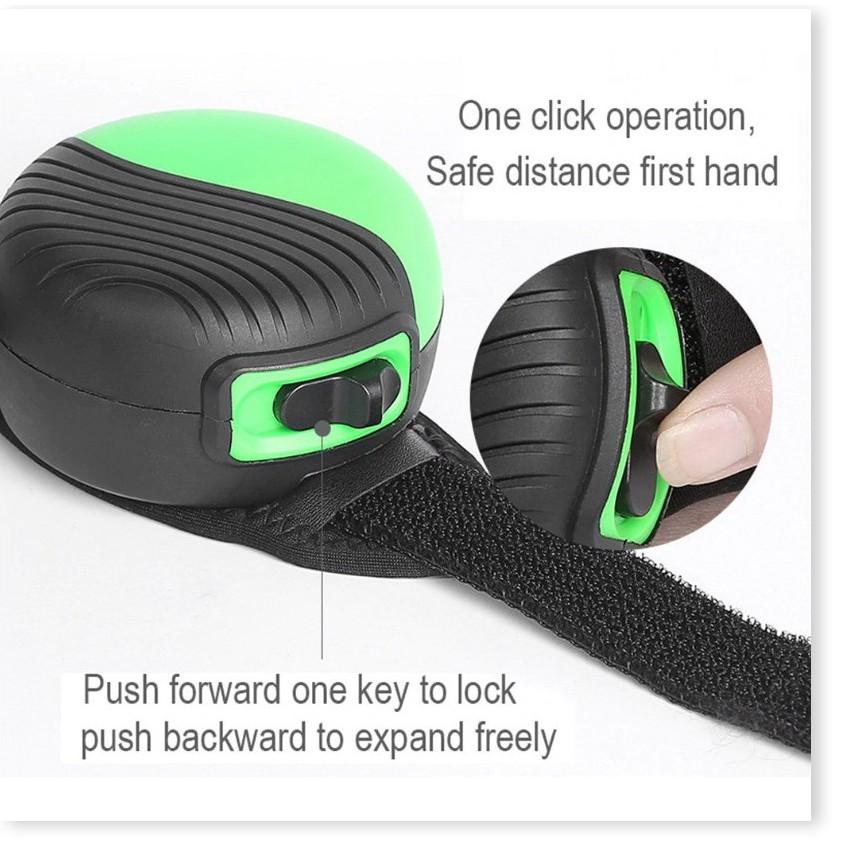 Đồng Hồ đeo tay dắt chó có thể co giản thu vào PET LEASH (Xám Đen) Gia Dụng SG