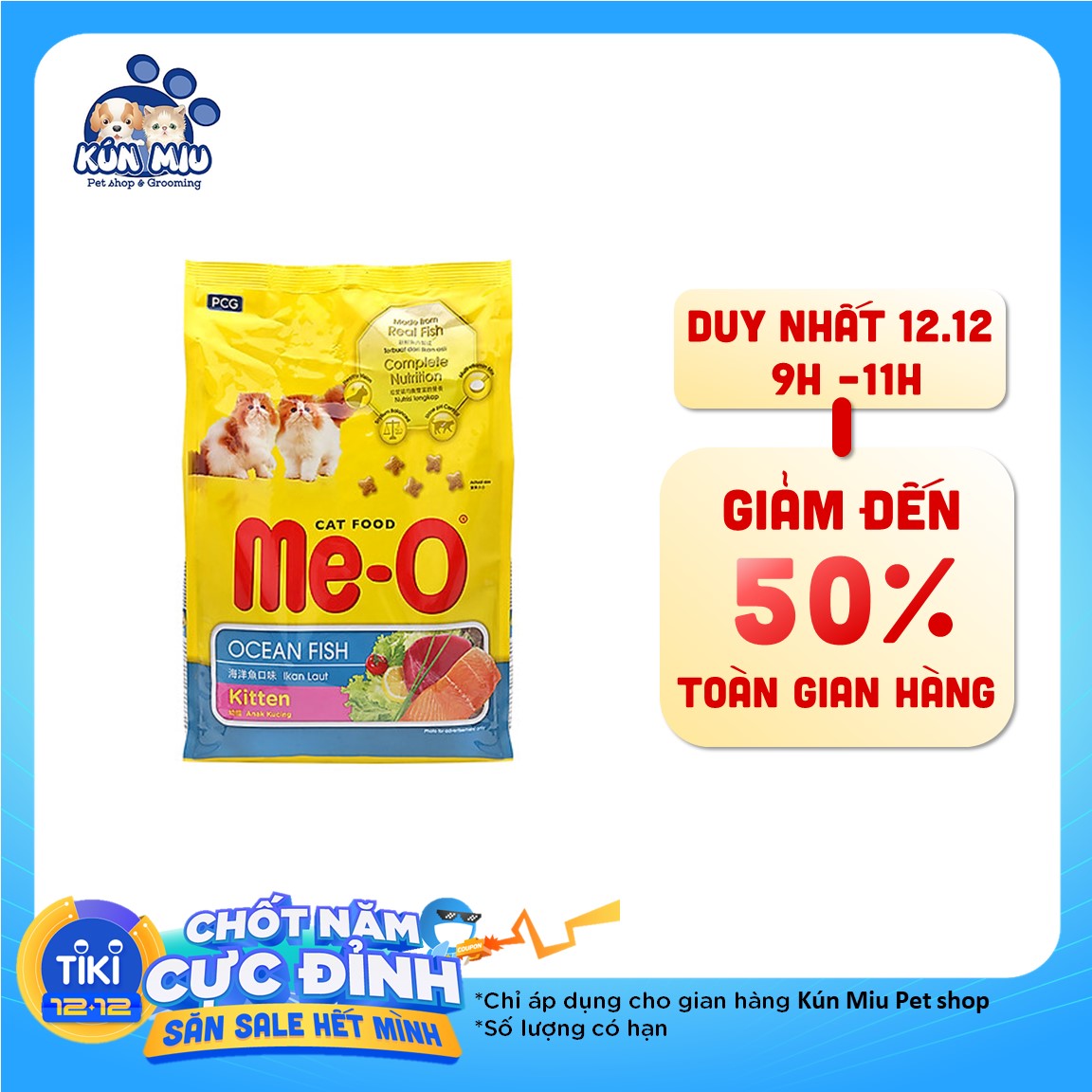 Thức Ăn Cho Mèo Con Me-O Kitten (400g)