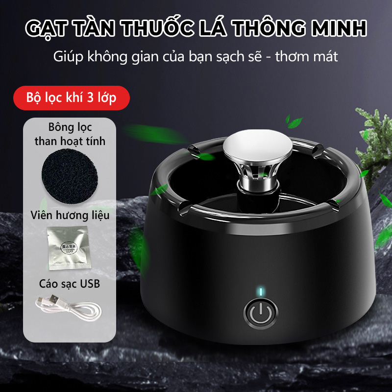 Gạt Tàn -Điện Tử Lọc Không Khí thông minh - K1564