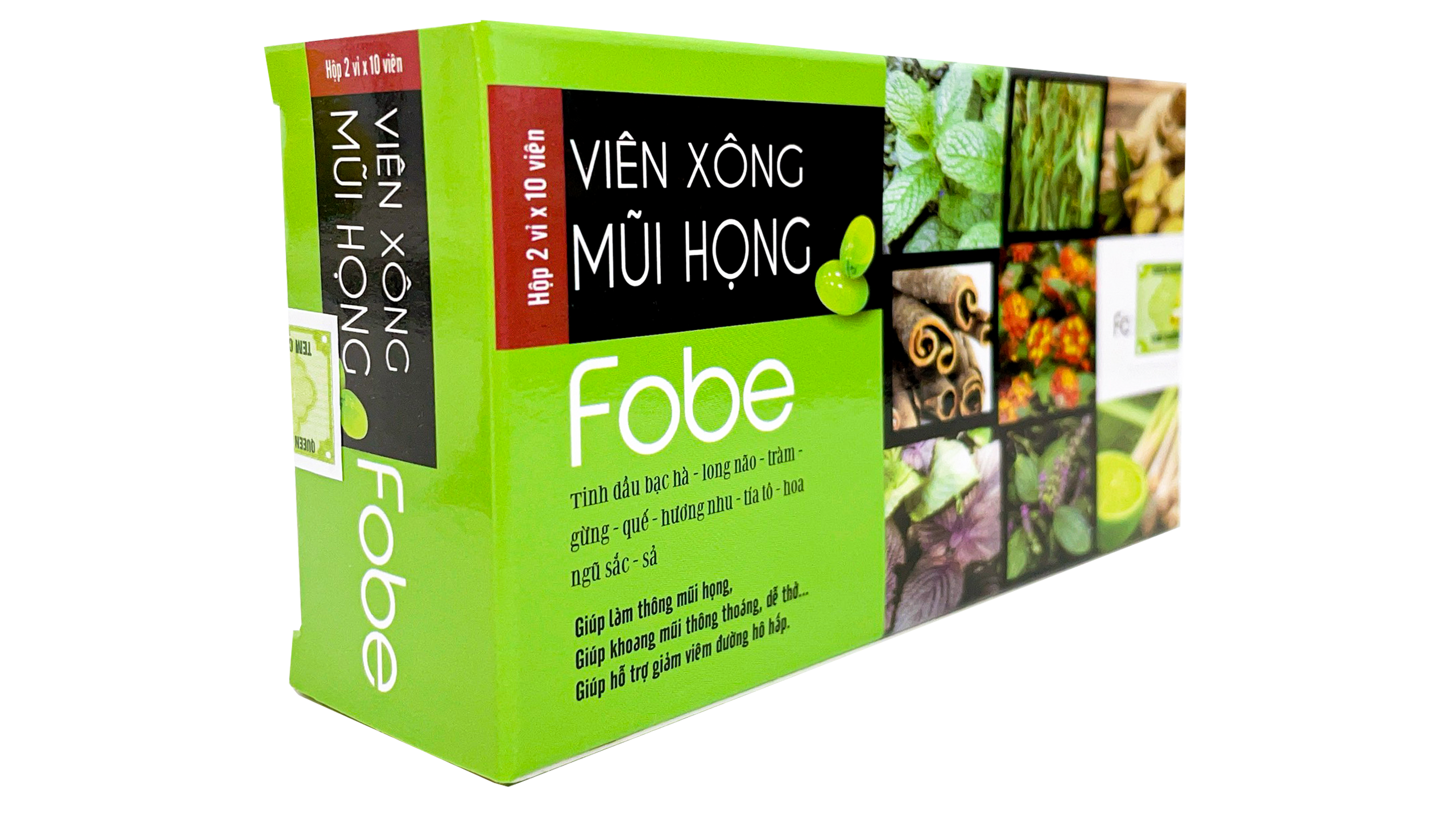 ( DATE 3/25 ) Viên Xông Giúp Thông Mũi Họng Giảm Nghẹt Mũi Sổ Mũi Tinh Dầu Hương Tràm ( Hộp 40 viên )