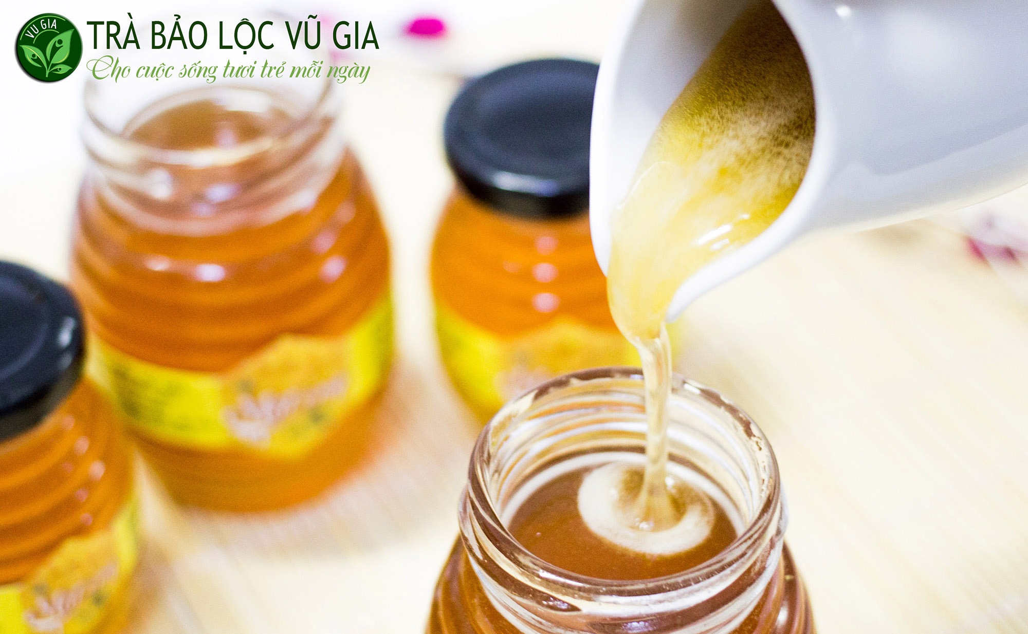 Mật Ong Hoa Nhãn Nguyên Chất Vũ Gia