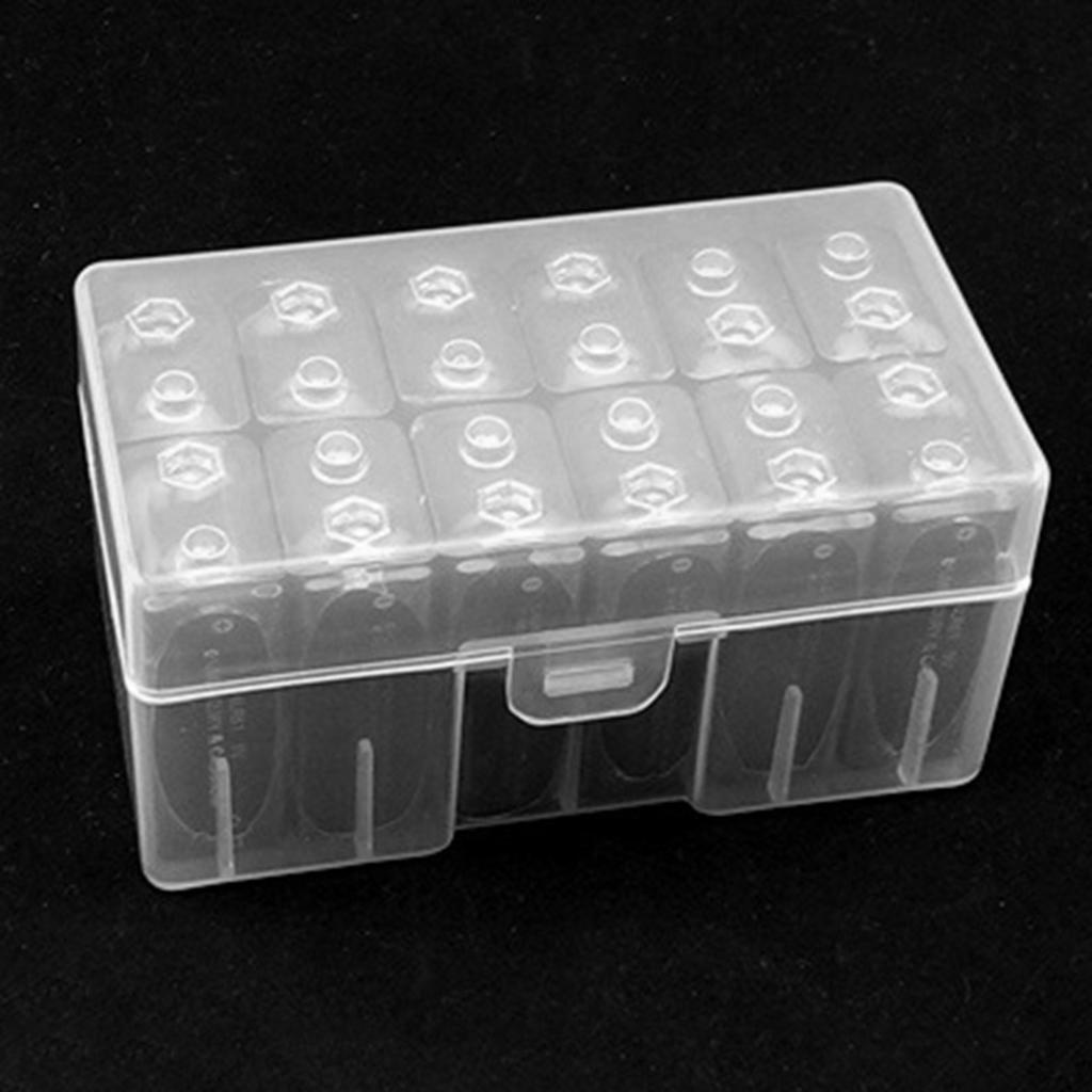 Portable Hard Plastic Battery Case Holder Storage Box For 12pcs 9012 9V Battery