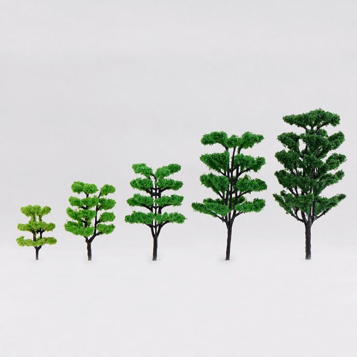 Mô hình cây xanh chia tầng chia tán thích hợp trang trí tiểu cảnh, sa bàn, bonsai, DIY