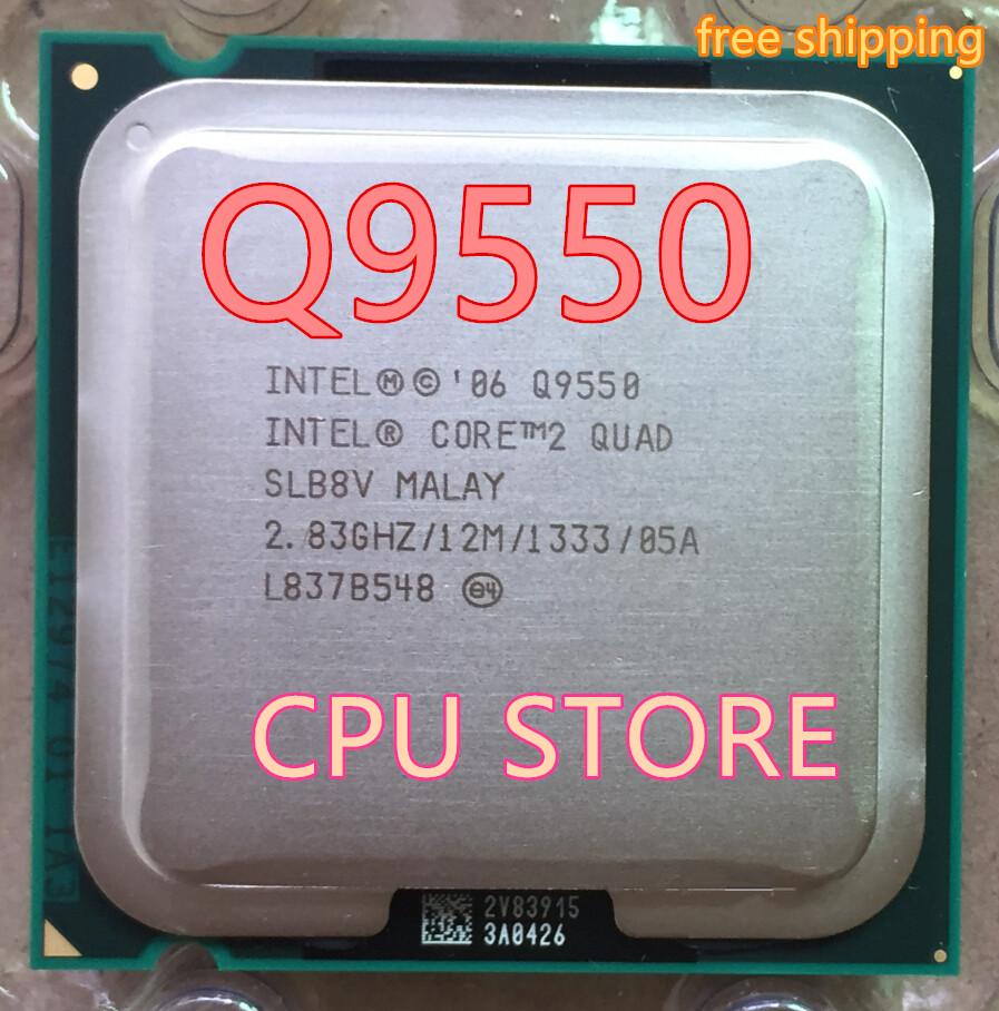 Lntel Q9550 CORE 2 QUAD Q9550 Bộ Vi Xử Lý CPU 2.83GHz /12MB L2 Cache/FSB 1333 LGA 775 miễn phí vận chuyển