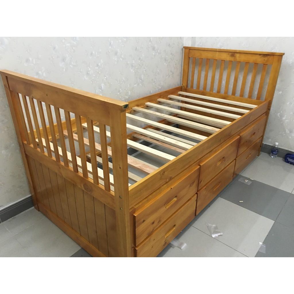 Giường Tầng Hộp Viking - 1m2 -Vàng